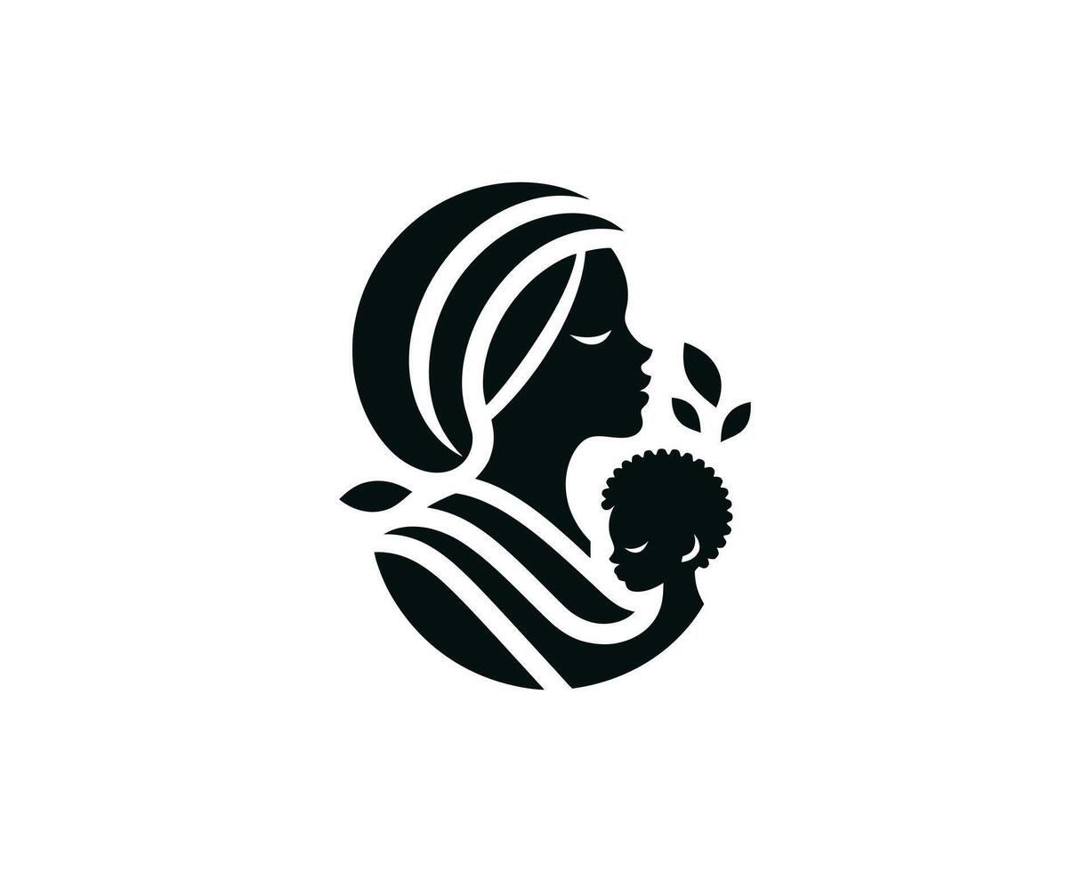 Mother and child silhouette icon vector