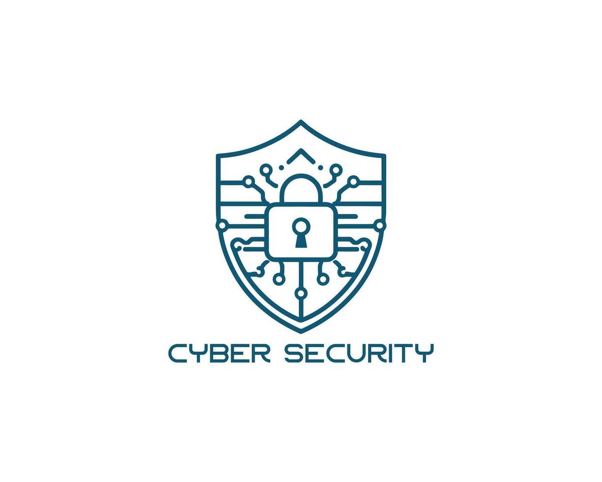 The logo for cyber security vector