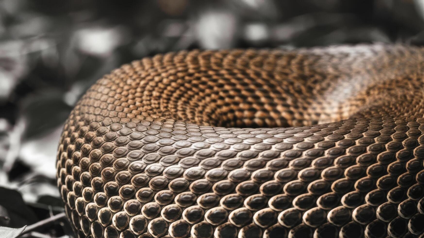 Background texture of a skin of a snake close up photo