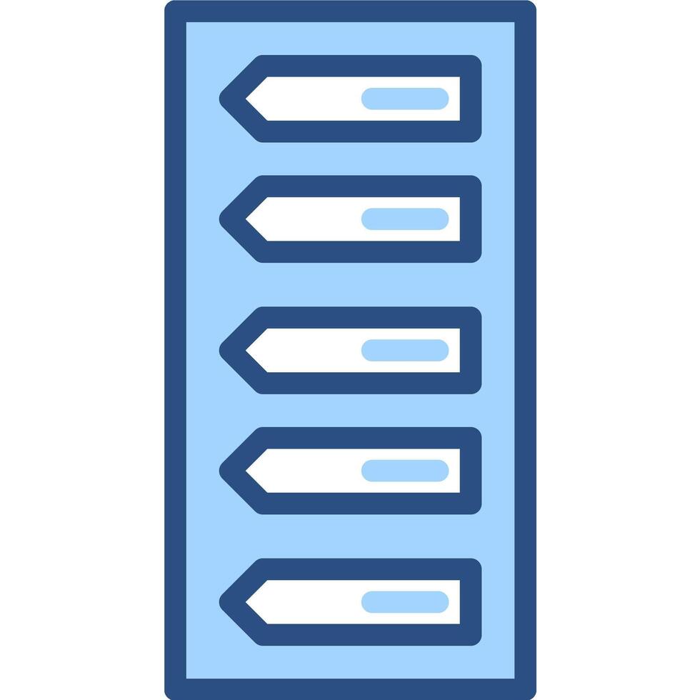 Viewing light blue sticky note tabs on a blue background vector