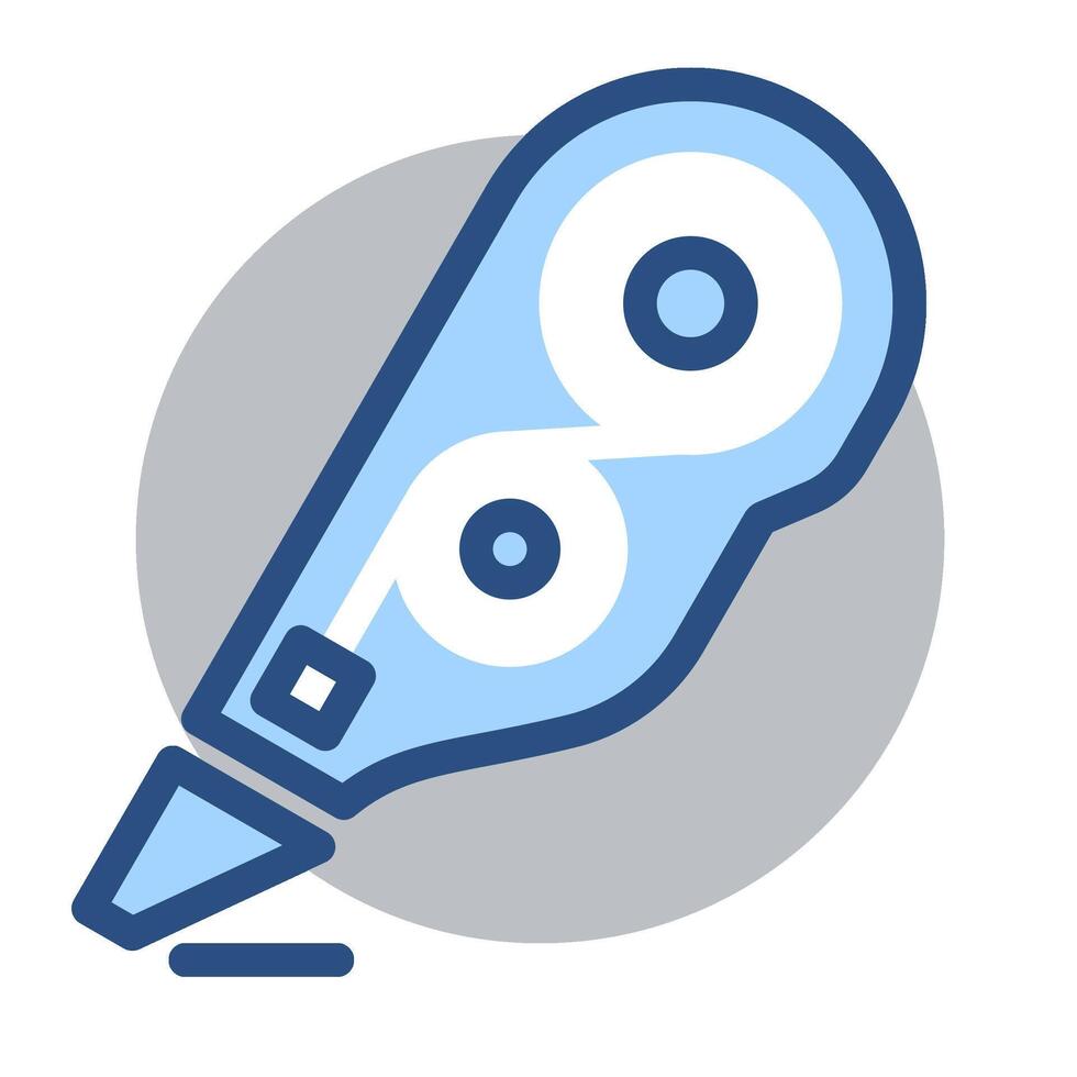 Using Correction Tape Dispenser for Editing, Icon Design, and Office Supplies vector