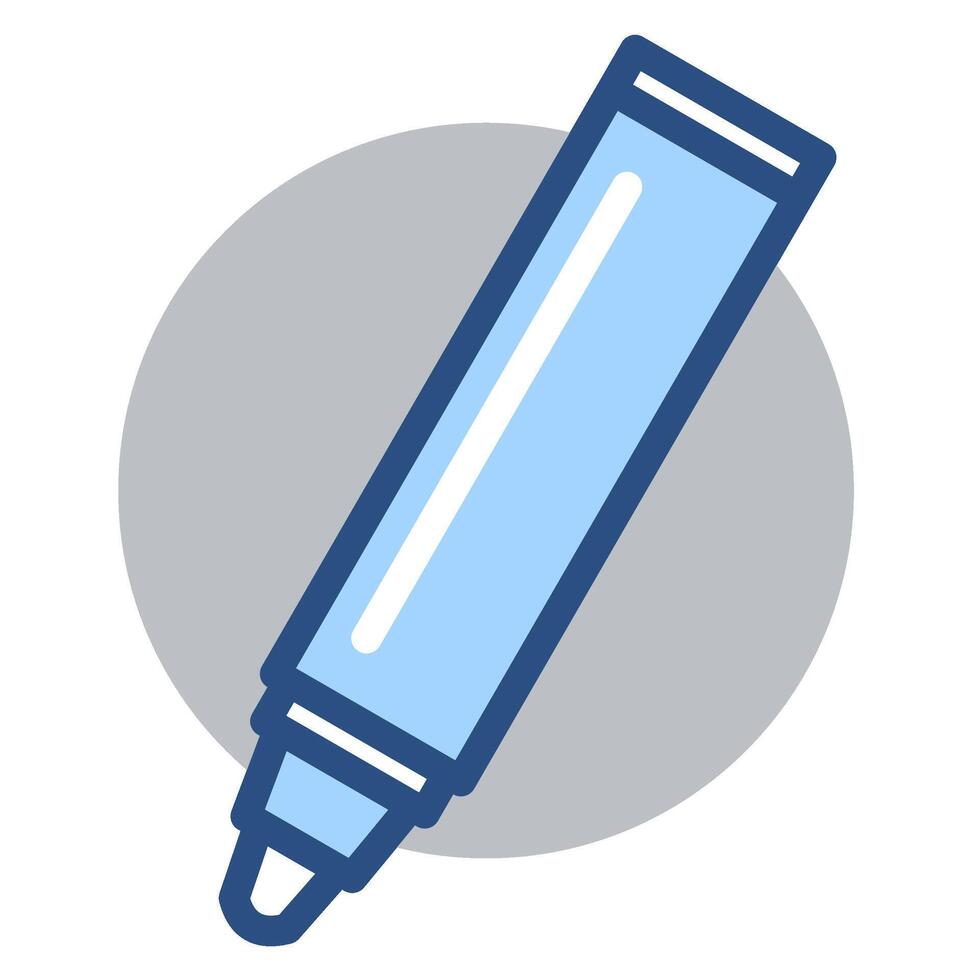 Marker Pen Icon for Writing and Drawing Activities Symbol vector