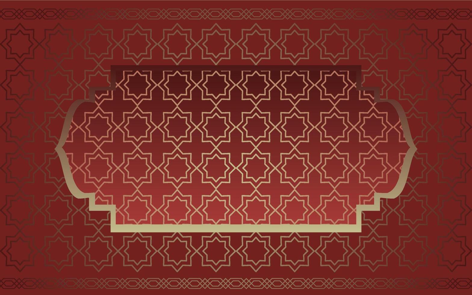 Islamic pattern background with Maron gradient vector