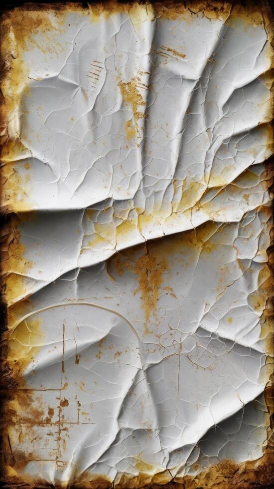 White vintage and old looking paper background with a grunge texture photo