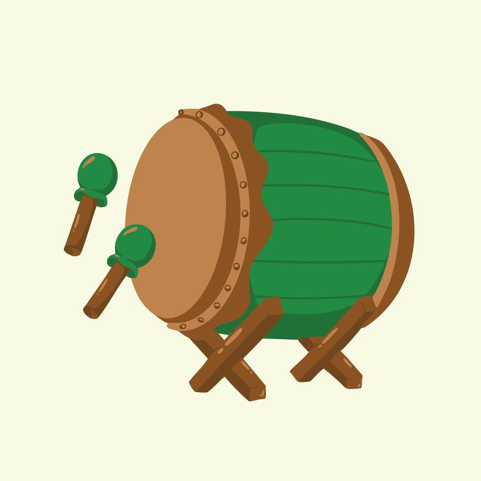 drum illustration islamic vector