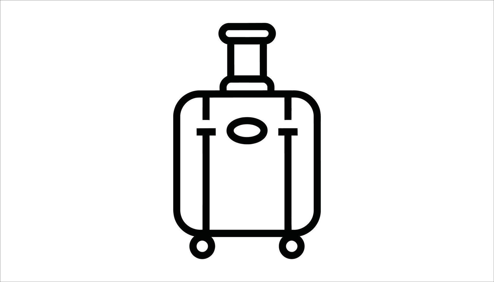Travel Suitcase Icon for Adventure and Journey vector