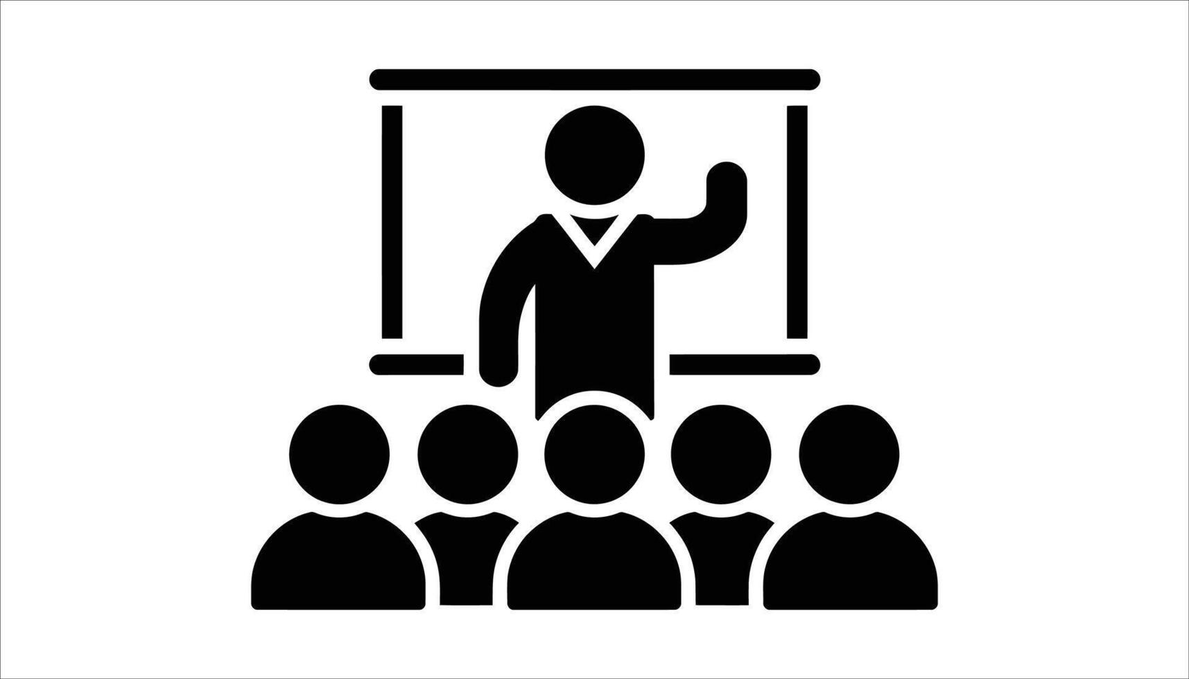 Teacher giving a lesson to students in a classroom vector