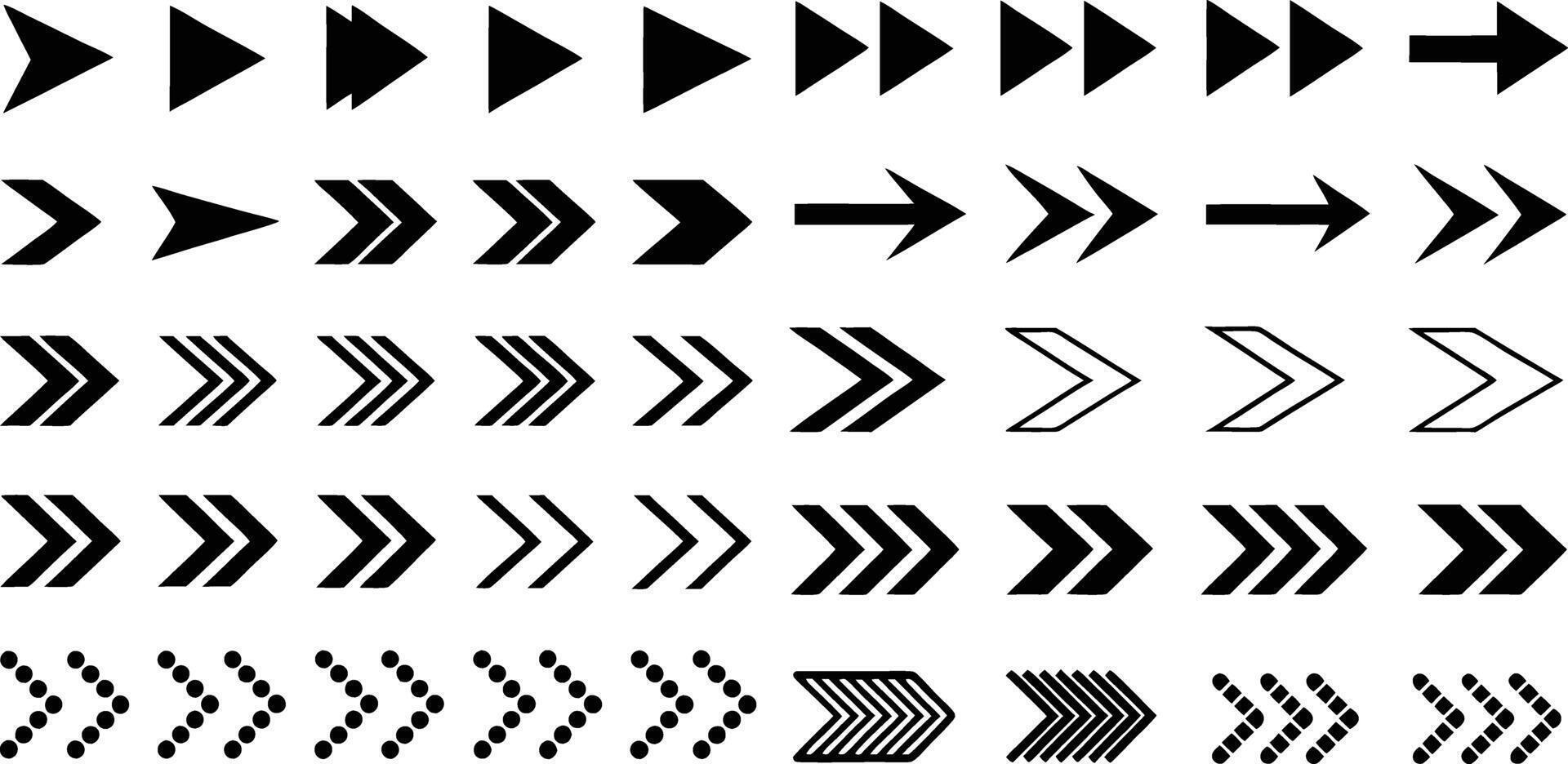 Simple Arrows Collection Of Concept For Web Design, Mobile Apps, User Interface And More Illustration Isolated on White Background vector