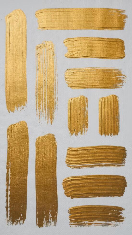 Collection of golden pnt strokes photo