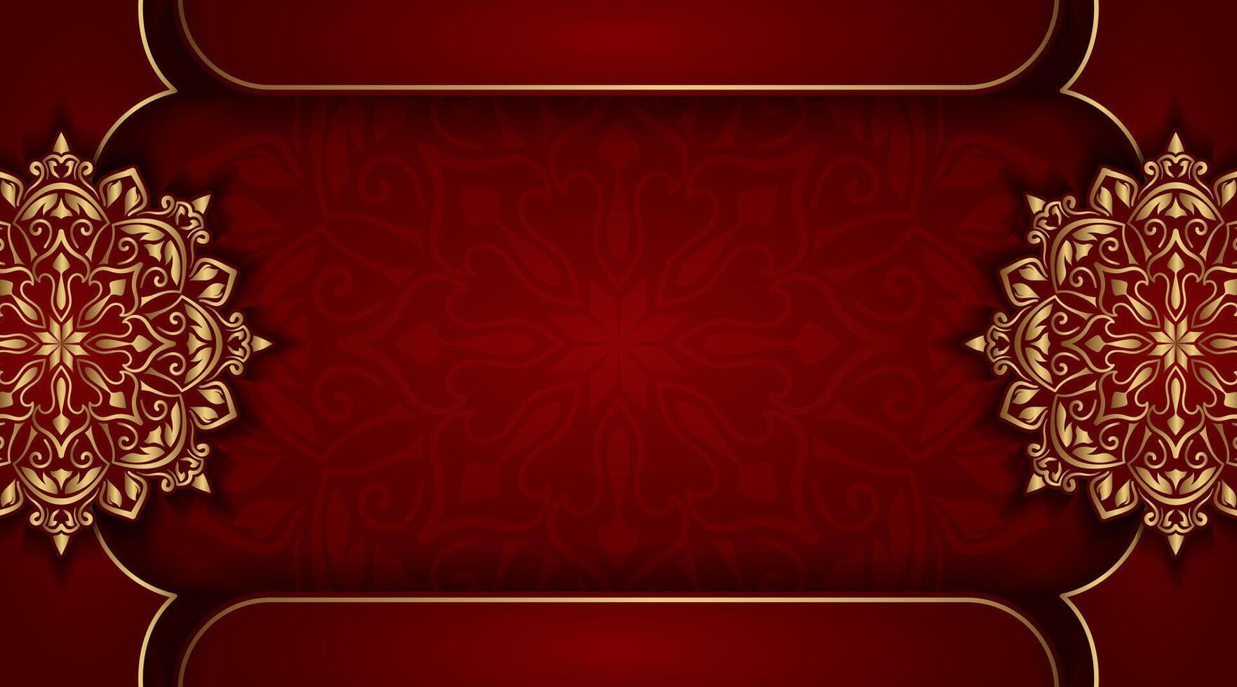 luxury background with gold ornaments vector