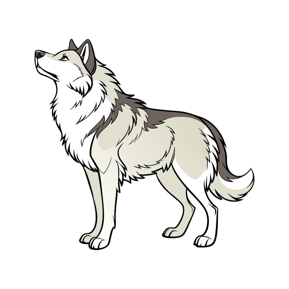 Charming Alaskan Malamute Design vector