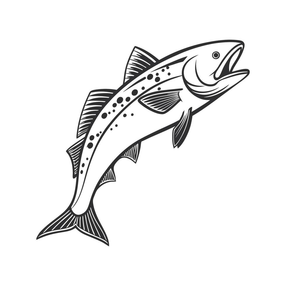 Adorable Arctic Cod Graphic vector