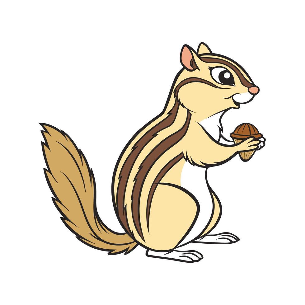 Charming Chipmunk Design vector