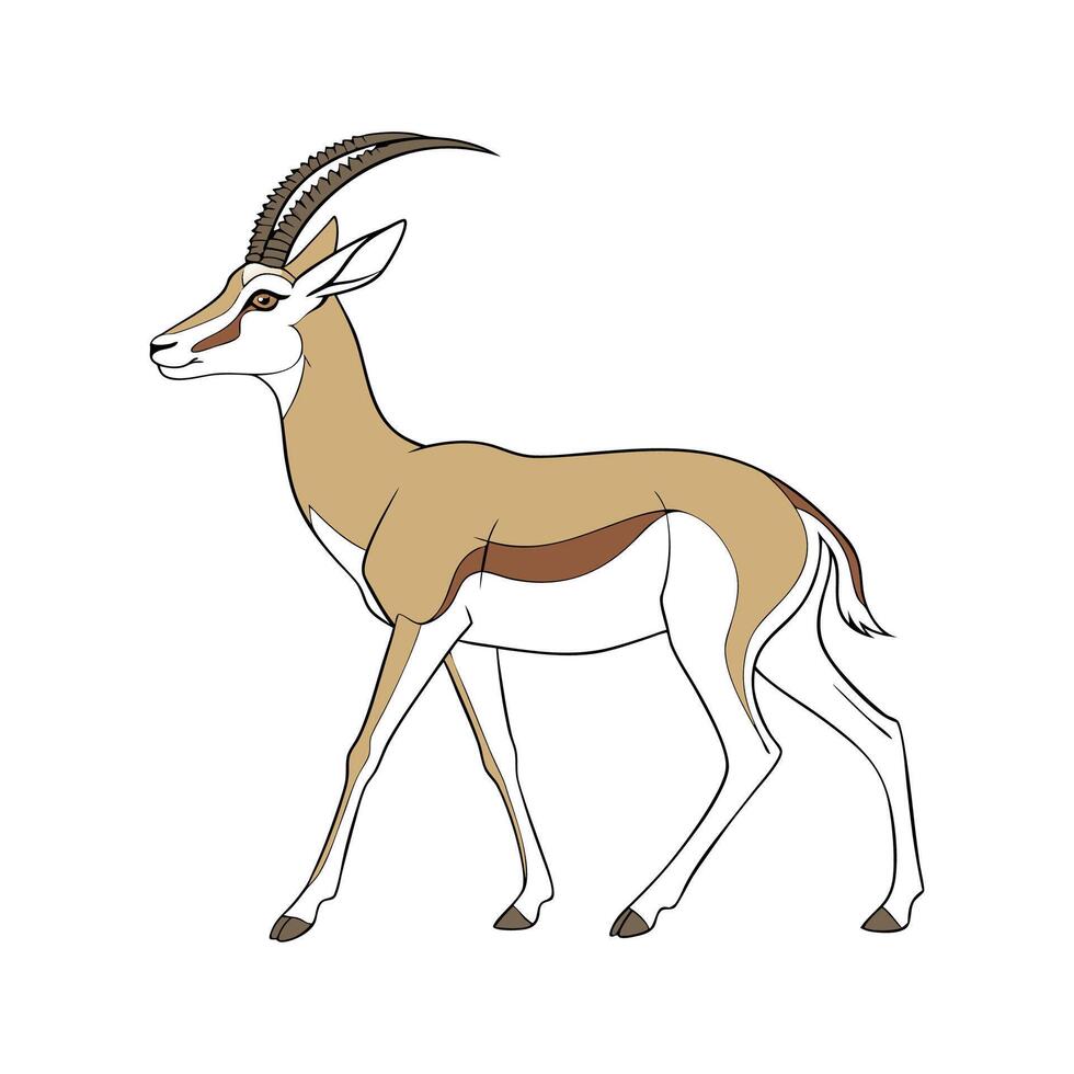 Adorable Dama Gazelle Graphic vector