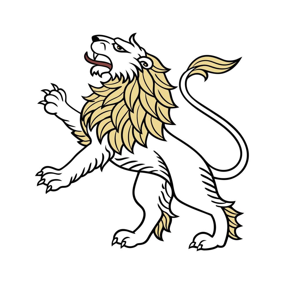 Charming Persian Lion vector