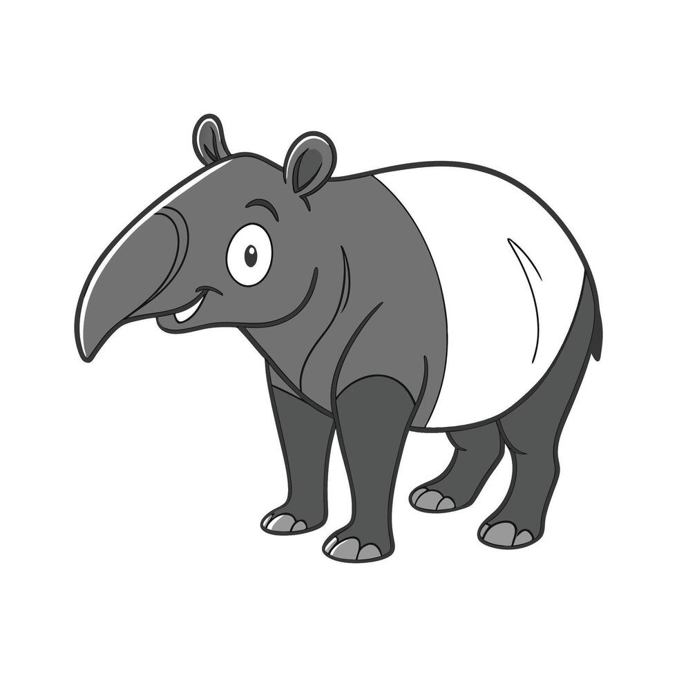 Tapir in Natural Setting vector