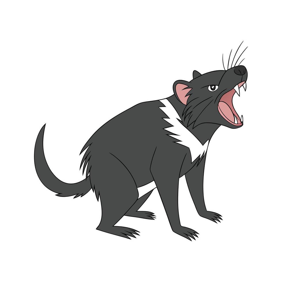 Charming Tasmanian Devil vector