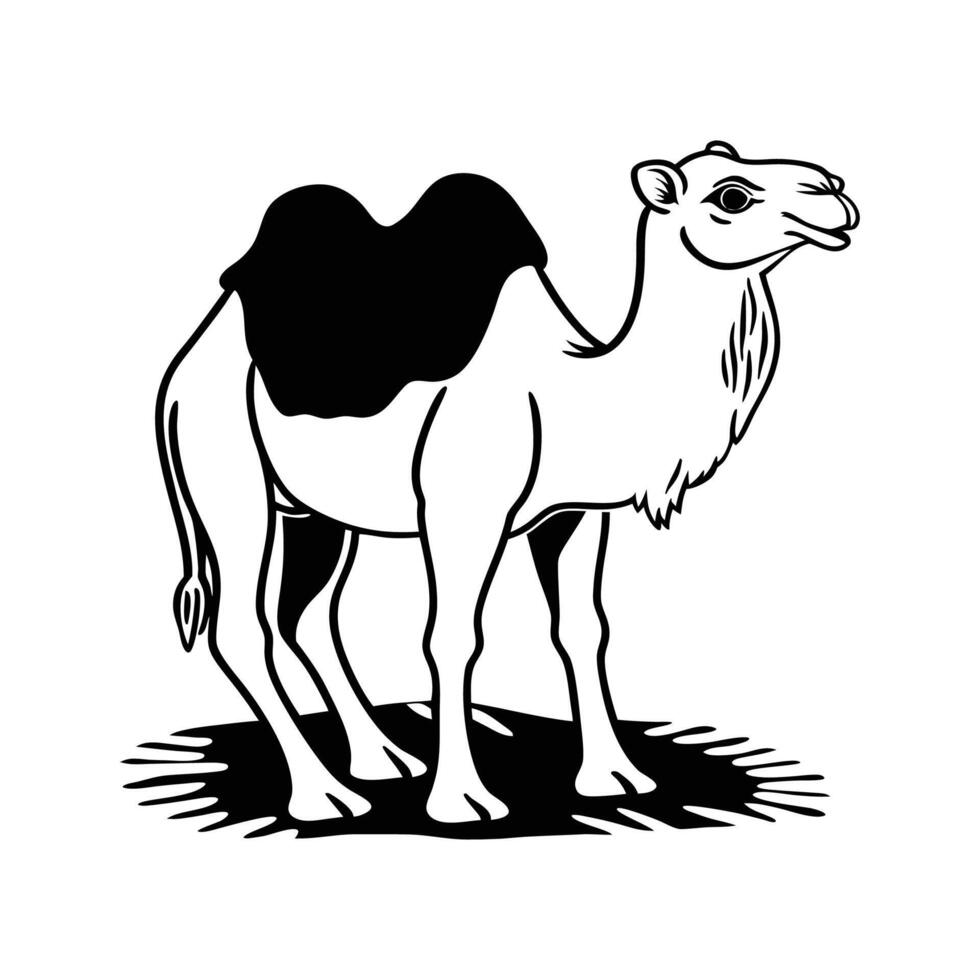 Stunning Dromedary Camel in Natural Habitat vector