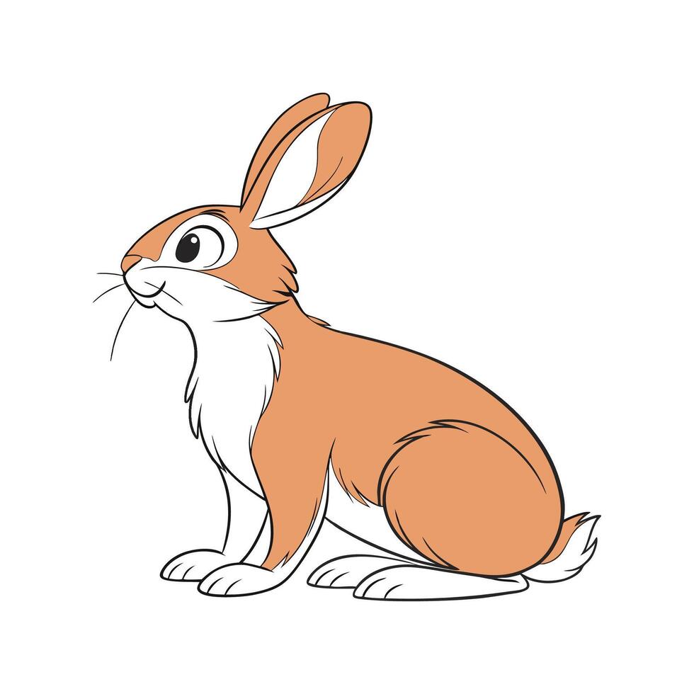 Vibrant Thrianta Rabbit Realistic Color Illustration vector