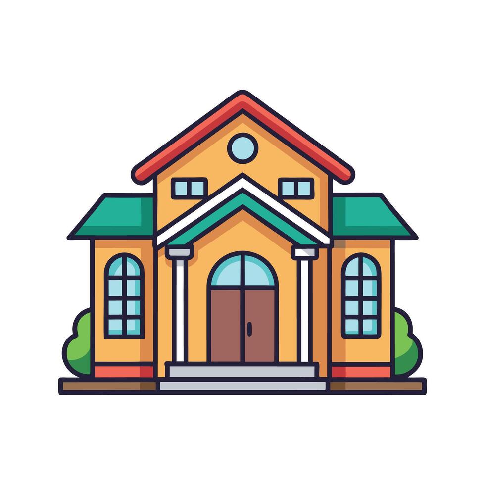Elegant House Featuring Spacious Entryway vector