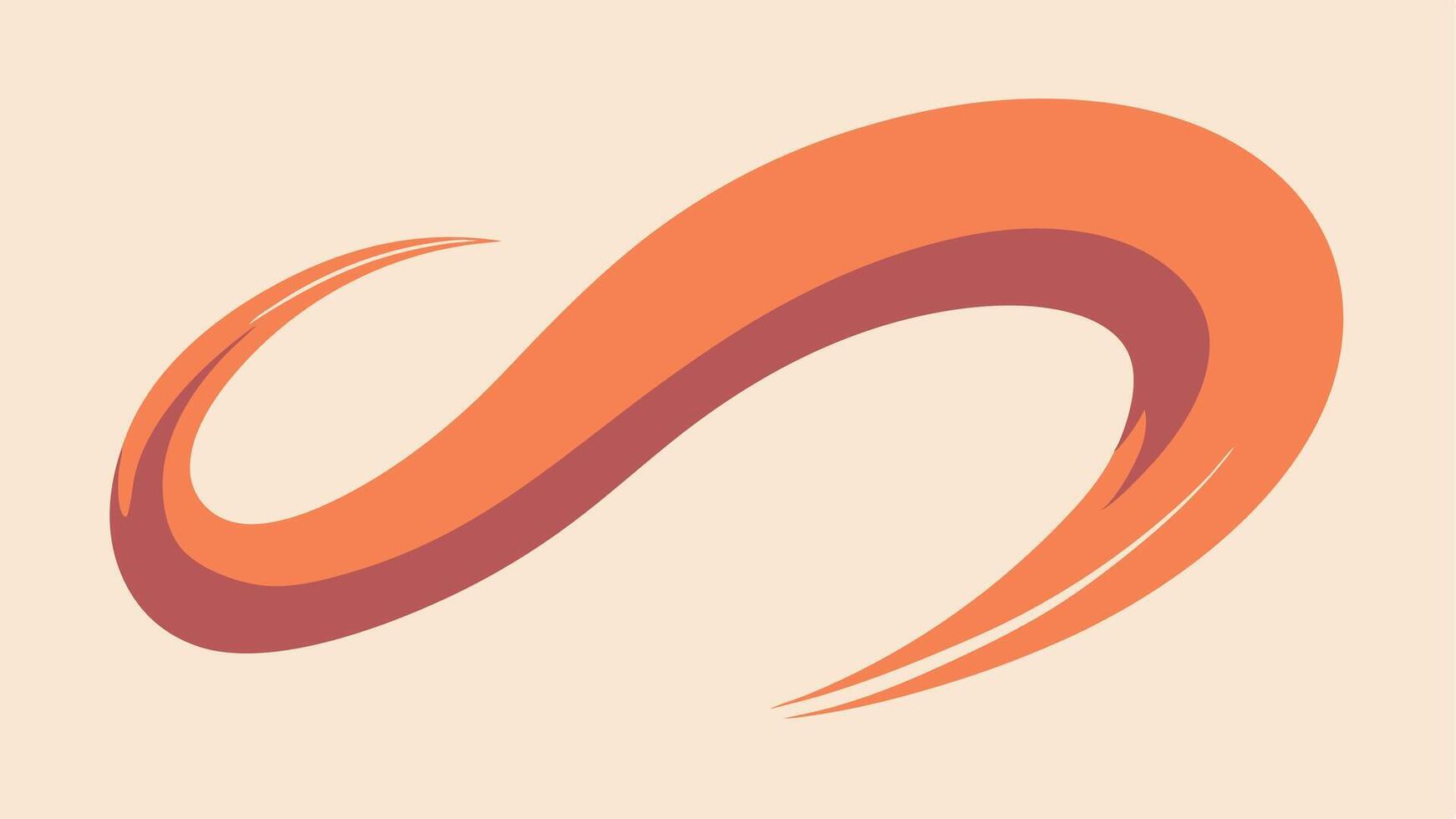 Simple Curved Brush Strokes Pattern with Elegant Design vector