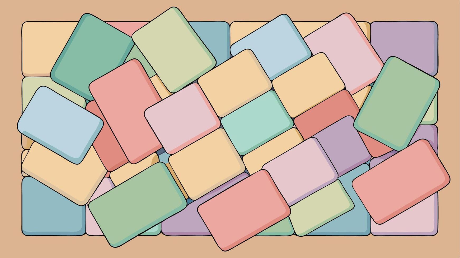 Soft Overlapping Rectangles with Semi Transparent Layers for Modern Background vector