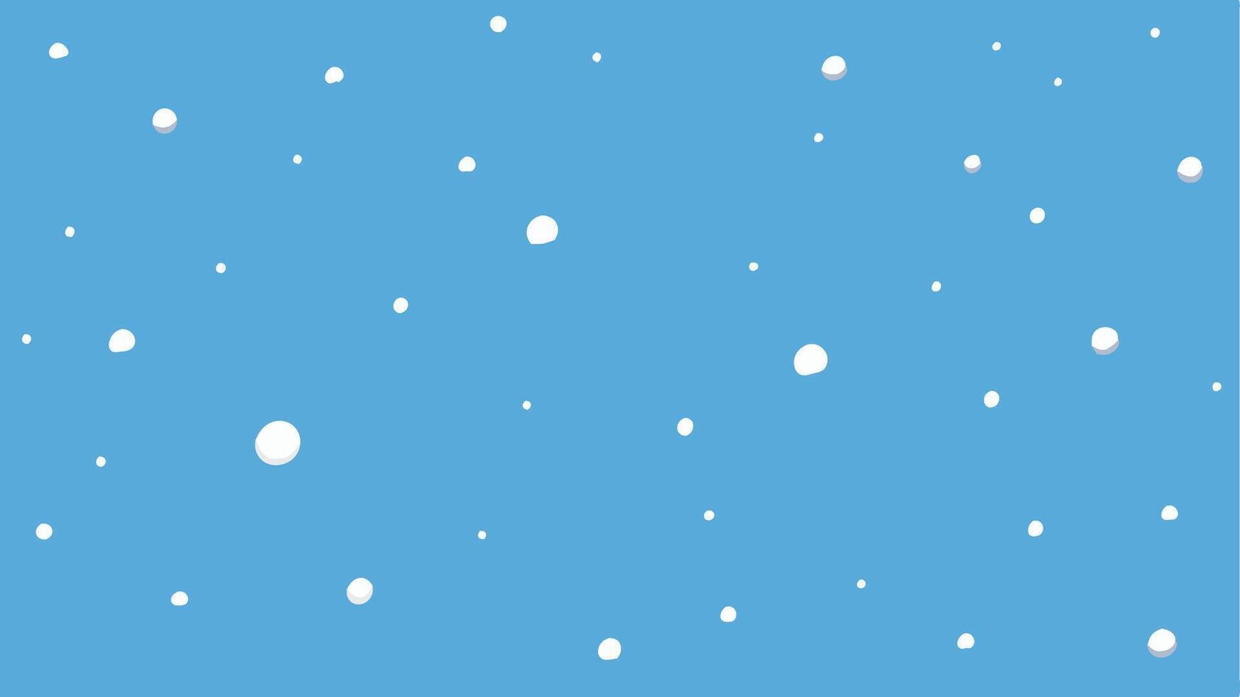 Light Snowfall Effect with White Snowflakes Winter Backgrounds vector