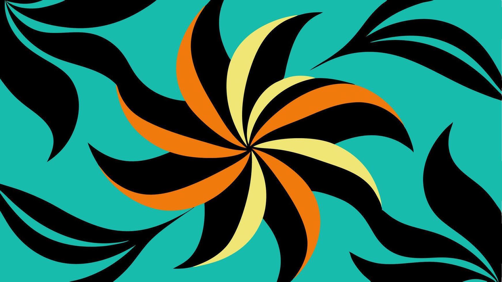 Tropical Abstract Floral Fantasy Pattern with Vibrant Colors Stylish Design for Textile and Fashion vector