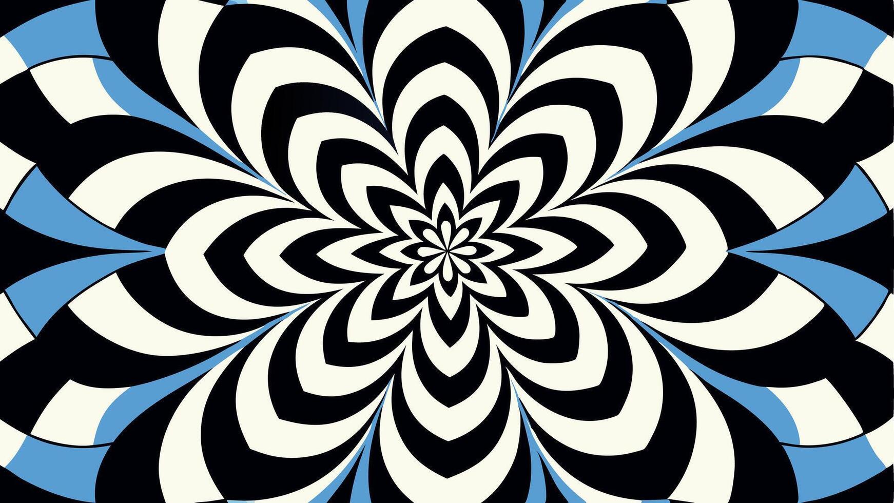 Mesmerizing Floral Illusions in Seamless Textile Design with Colorful Geometric Patterns vector