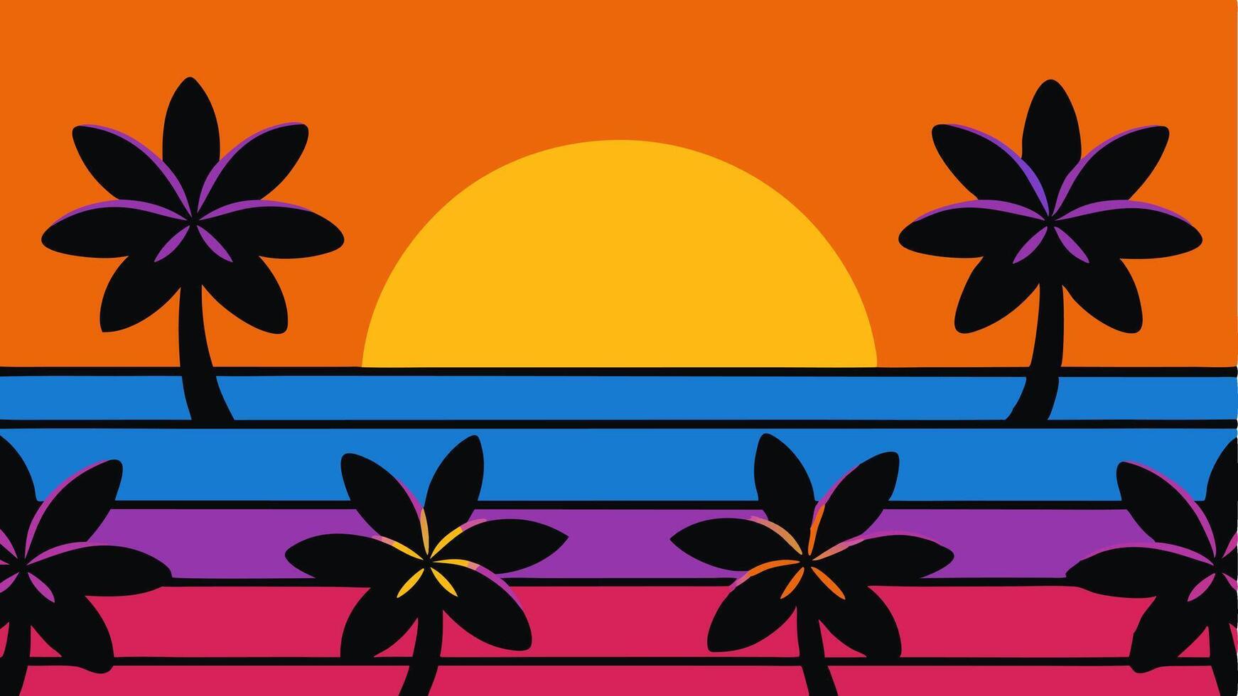 Lush Tropical Blooms in a Vibrant Textile Pattern for Your Fashion and Interior vector