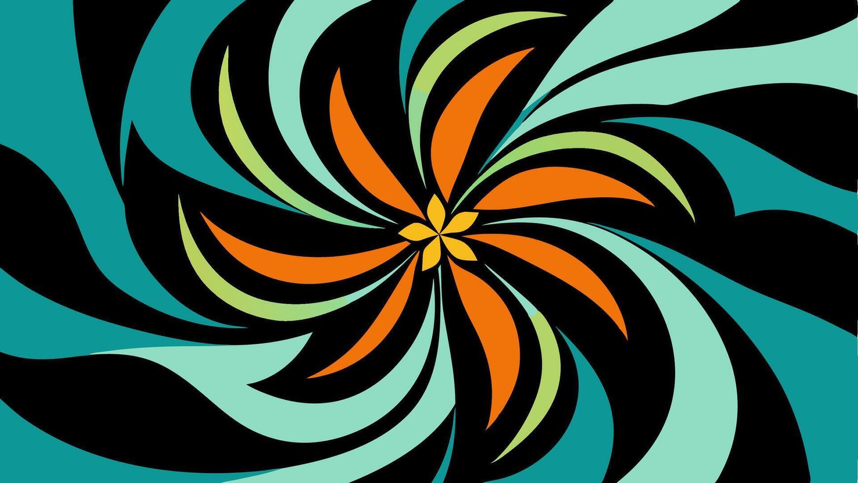 Tropical Abstract Floral Fantasy Pattern with Vibrant Colors and Stylish Design and Fashion vector