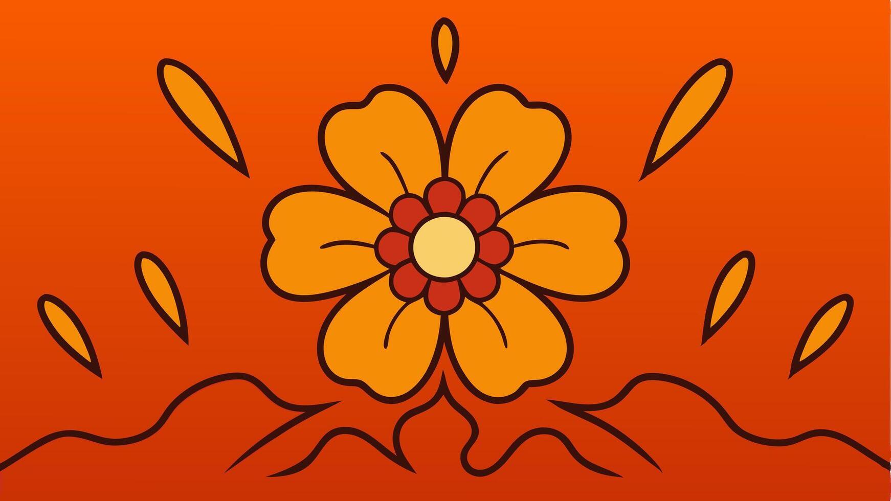 Lava Bloom Abstract Flowers with Fiery Molten Textile Seamless Design for Creative Fabric Pattern vector