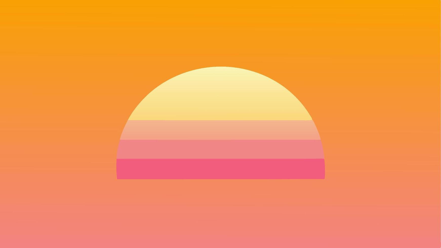 Sunrise Horizon Gradient Pattern and Smooth Transitions vector