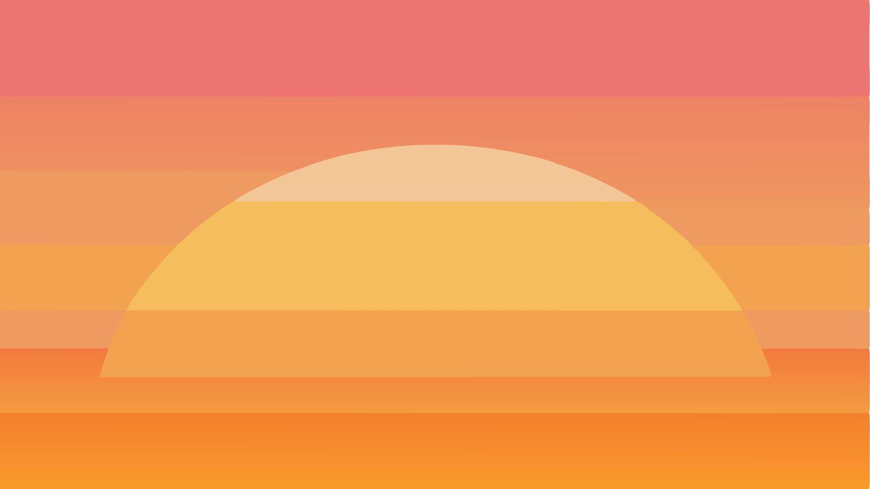 Sunrise Horizon Gradient Pattern with Warm Colors and Smooth Transitions vector