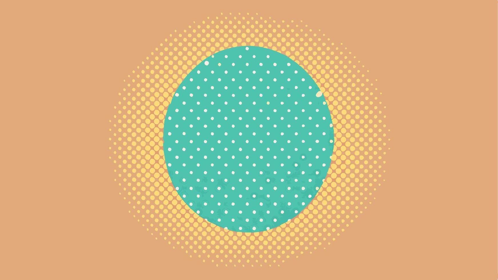 Modern Composition of Large Faded Overlapping Vibrant Colorful Pattern vector