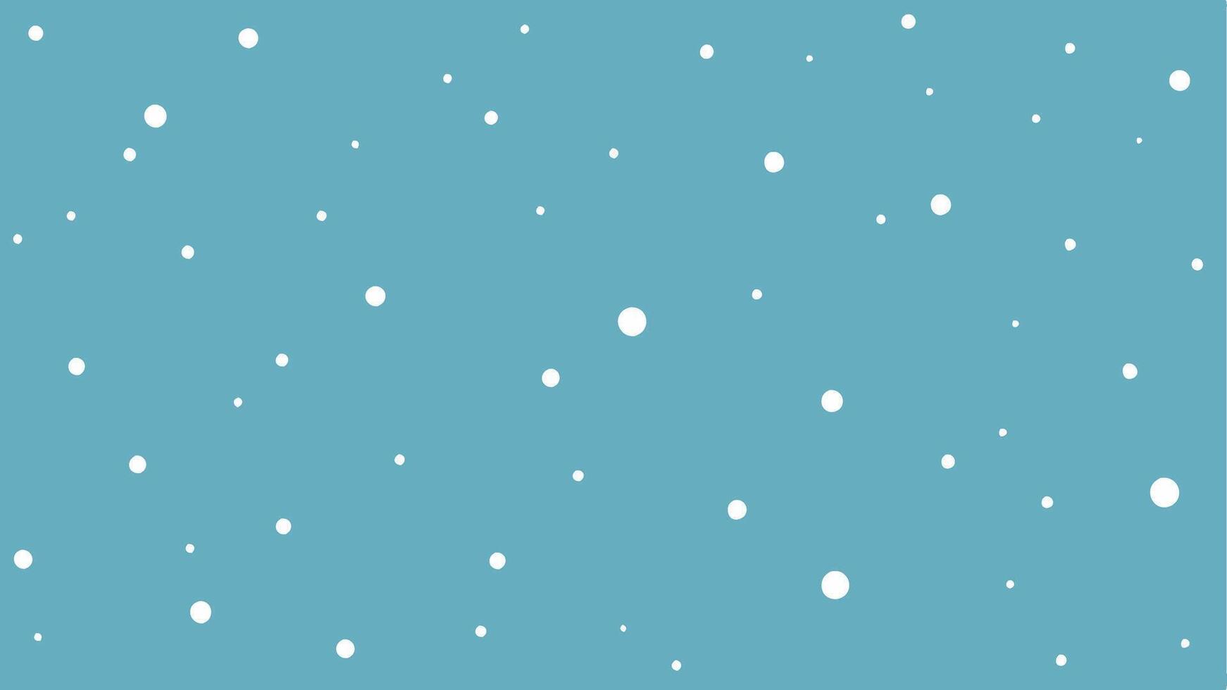 Light Snowfall Effect with Scattered White Snowflakes for Winter Background vector