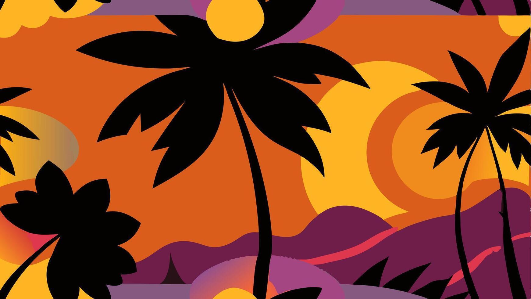 Lush Tropical Blooms in a Vibrant Textile Pattern for Your Fashion and Interior Projects vector
