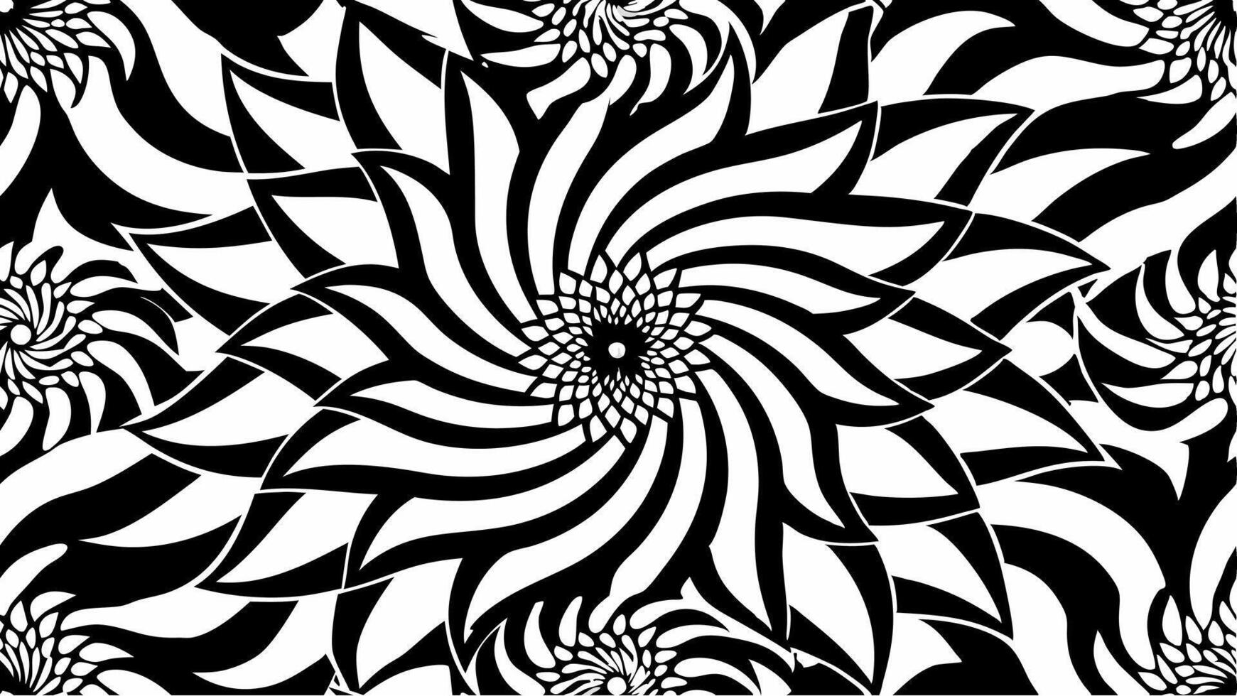 Mesmerizing Floral Illusions in Seamless Textile Design with Colorful vector