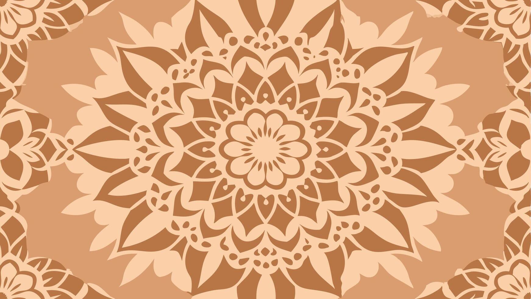 Mandala Floral Fusion Textile Pattern Abstract Art in Vibrant Colors and Geometric Shapes for Modern Fashion and Interior vector