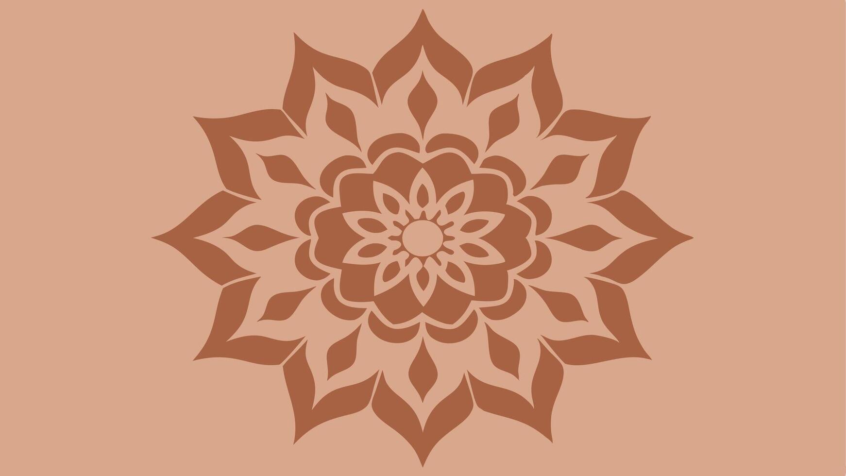 Mandala Floral Fusion Textile Pattern Abstract Art in Vibrant Colors and Geometric Modern Fashion Interior Design vector
