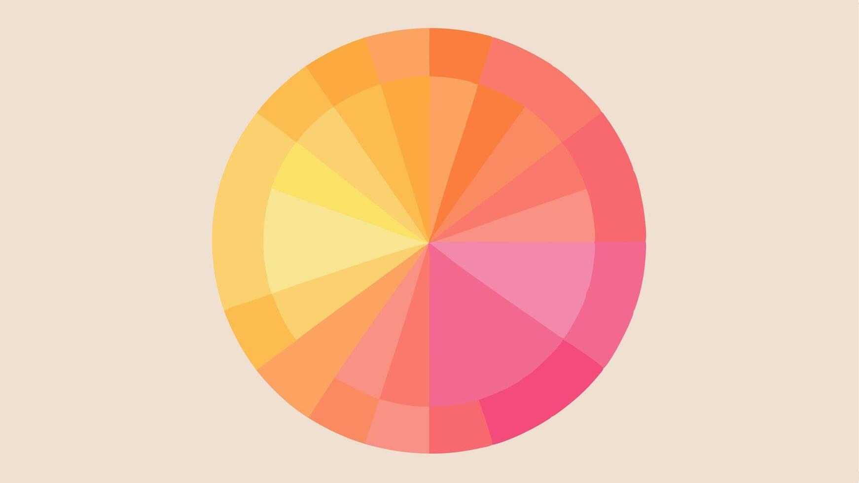 Clean Radial Gradient Pattern Design with Smooth Transitions for Visual Appeal vector