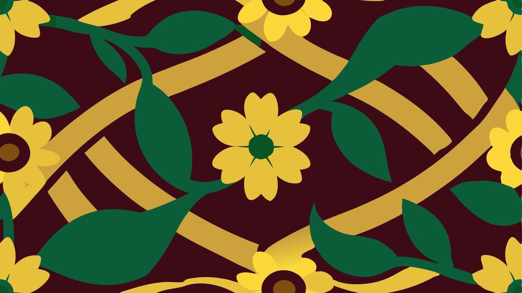 Elegant Tapestry with Ornamental Woven Textile Pattern vector
