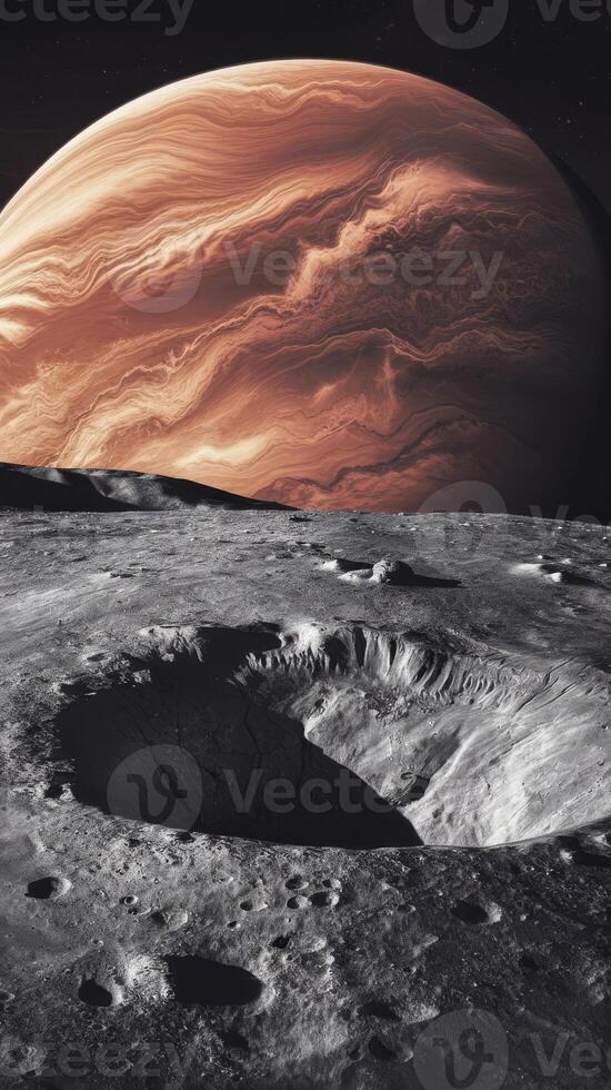 An artist's impression of the surface of the moon photo