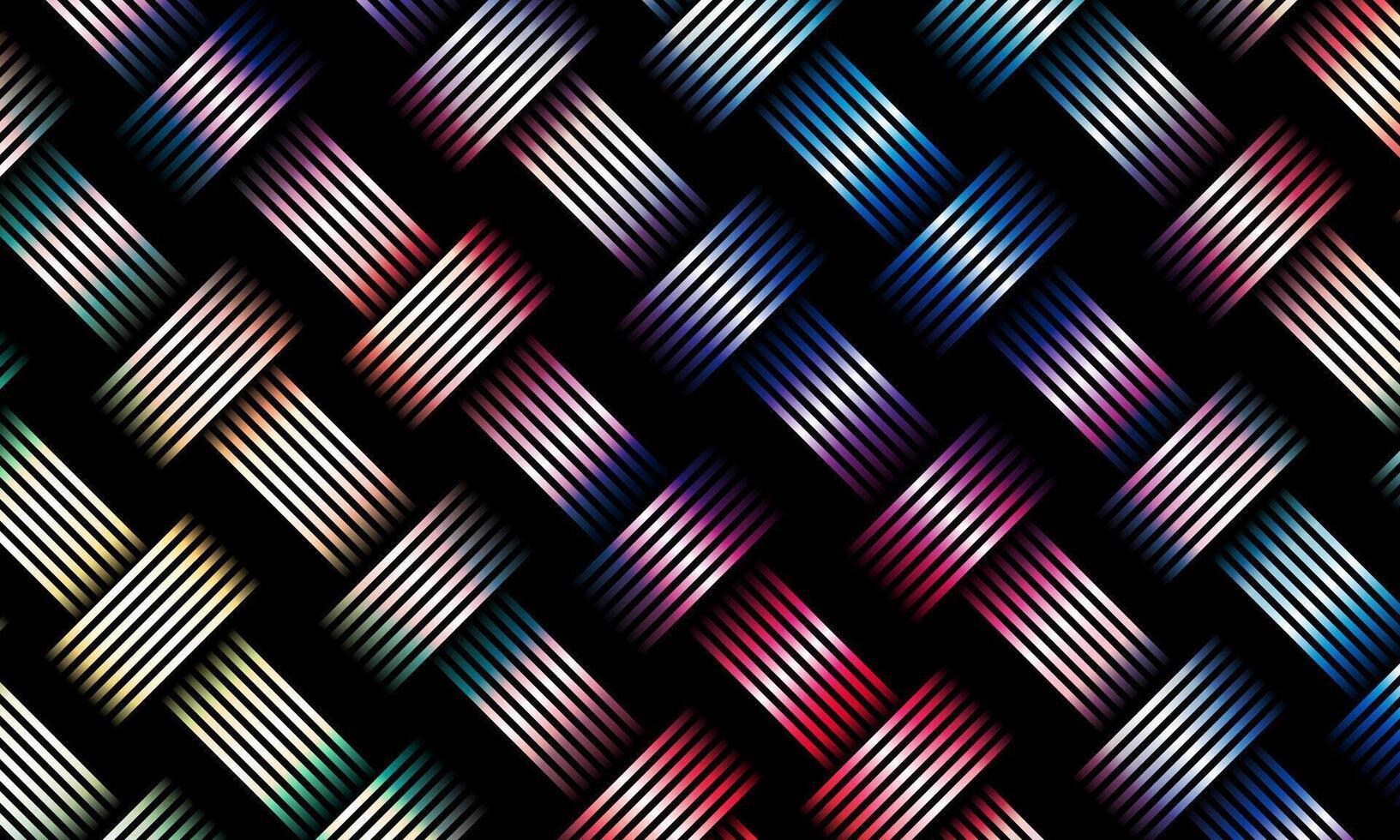 Weave diagonal colorful lines pattern, linear background with woven texture, textile knitted repeat tiling wallpaper. retro style. vector