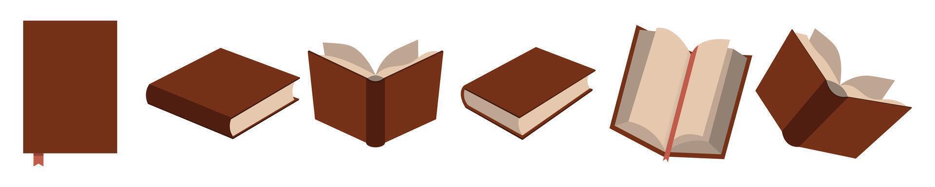 Set Books Illustration. Isometric Stock vector