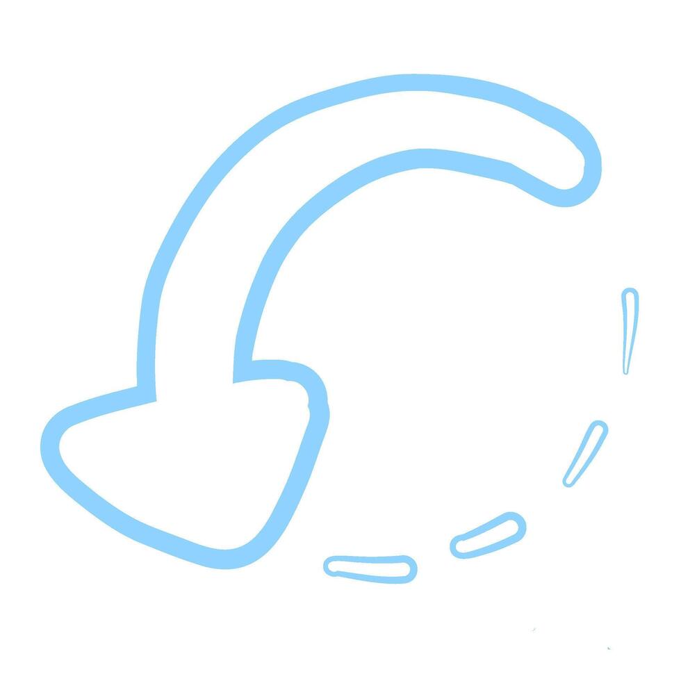 Pastel Arrow Design Outline vector