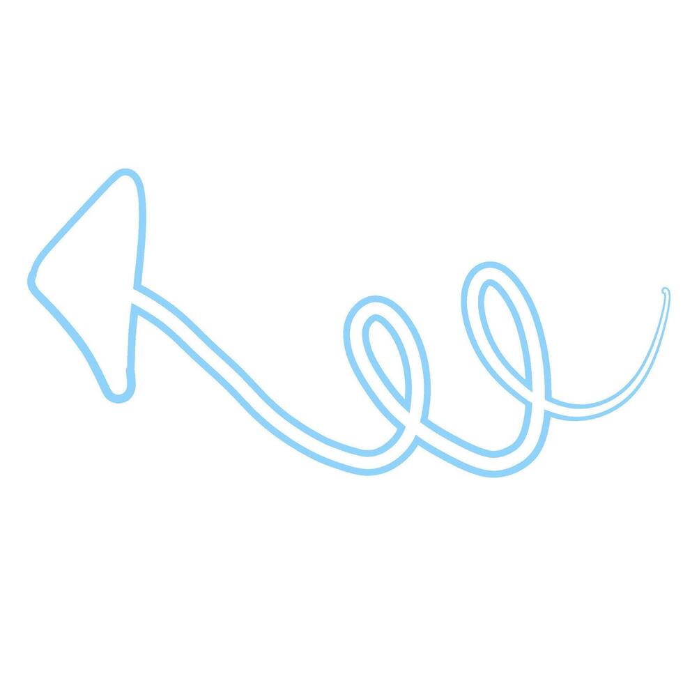 Hand Drawn Arrow Brush vector