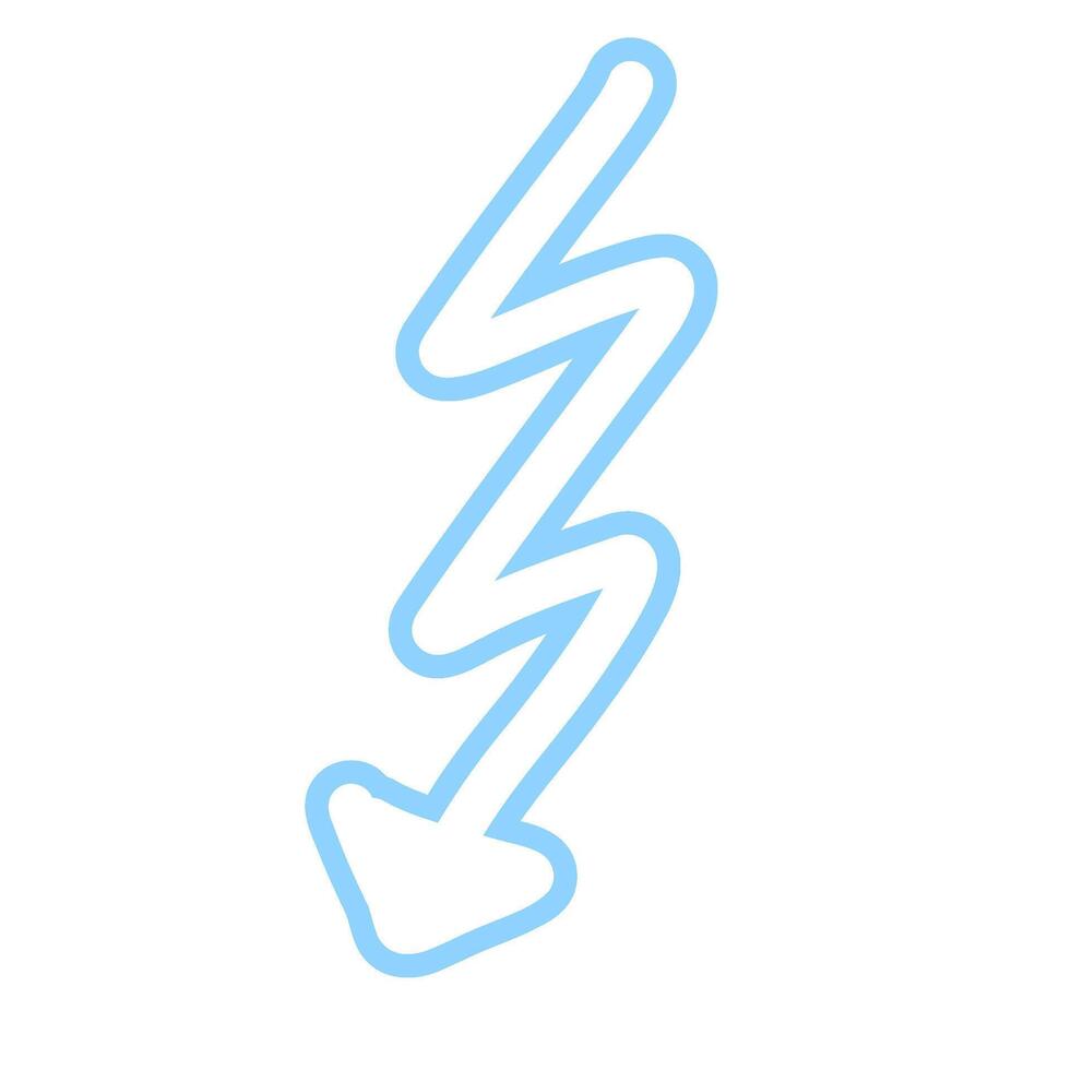 Cute Arrow Hand Drawn Shape vector