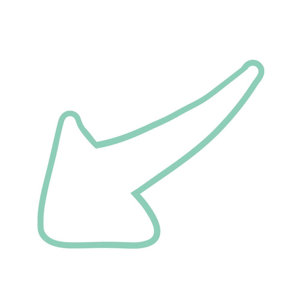 Arrow Doodle Brush Art vector