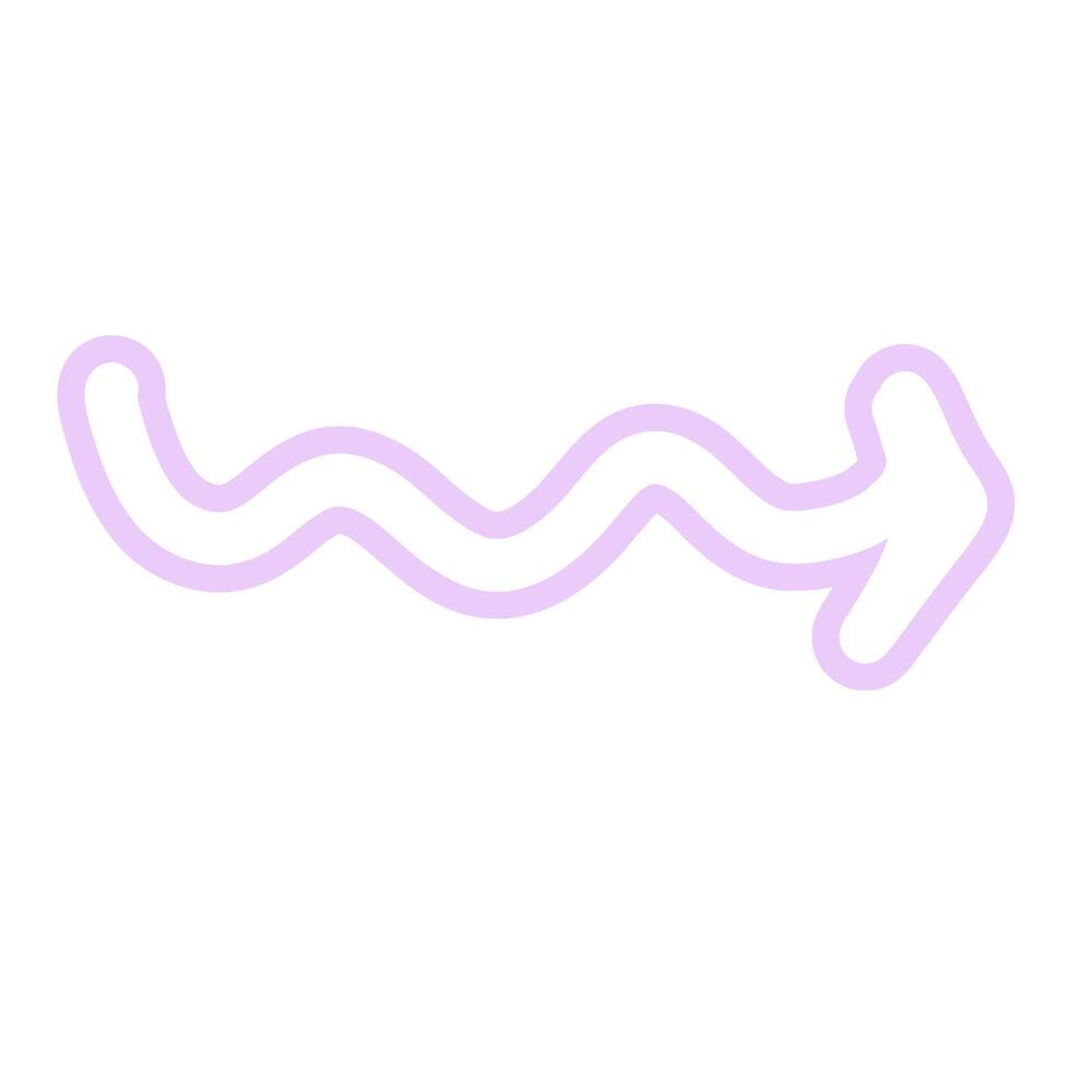 Outline Arrow Pastel Brush vector